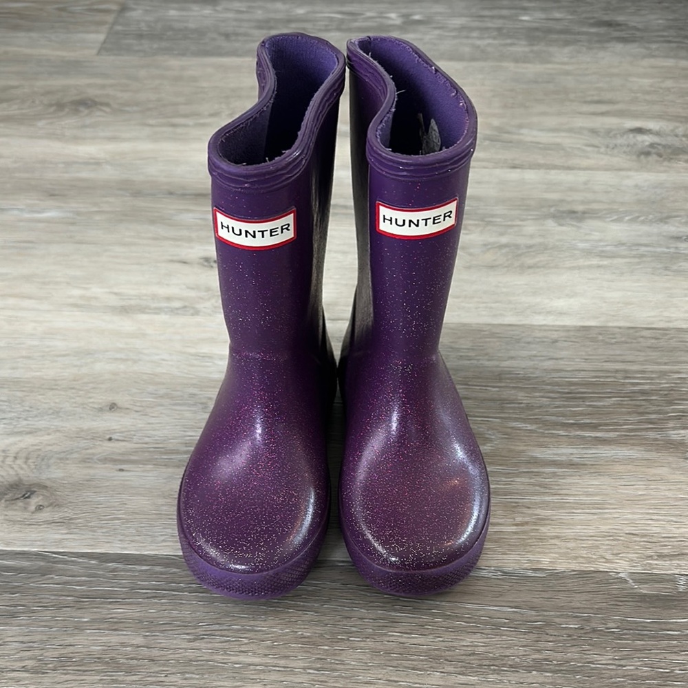 Hunter Purple Rain & Snow Boots Mid-Calf Waterproof